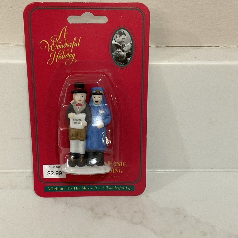 1997 It's A Wonderful Life Bert & Ernie Serenading Porcelain Figurine New Sealed